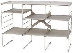Joseph Joseph Регулируем рафт за обувки Joseph Joseph 55009, 12 чифта, 3 рафта, Стоманена основа, Екрю (55009)