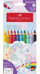 Faber-Castell Grip Jumbo Unikornis 8+2 db háromszögletű színes ceruza készlet (FABER-CASTELL_FC110923) (FABER-CASTELL_FC110923)