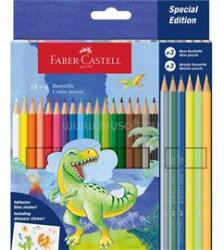 Faber-Castell Dinoszaurusz 18+6 db hatszögletű színes ceruza készlet (FABER-CASTELL_FC111222) (FABER-CASTELL_FC111222)