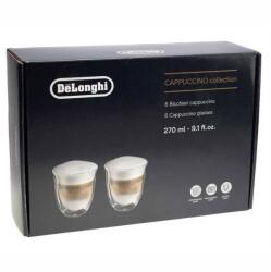 Delonghi Set Pahare Delonghi DLSC301 Cappuccino Collection 6 Bucati x 270ML Transparent (DLSC301) Pahar