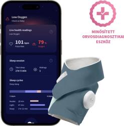 Owlet Dream Sock okos zokni 0-18 hónapig, éjkék
