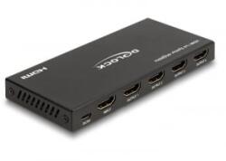 Delock HDMI elosztó 1 x HDMI megoszlik 4 x HDMI-vé, 4K 60 Hz kimenettel és downscalerrel (18652) (18652) - aqua