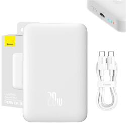 Baseus PPCX070002 Magnetic Mini 10000mAh fehér powerbank (PPCX070002) - bestbyte