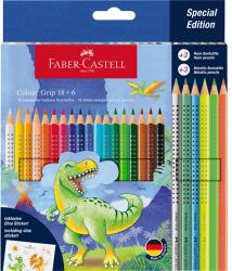 Faber-Castell Grip Dinoszaurusz 18+6 db háromszögletű színesceruza készlet (FC201546) - bestbyte