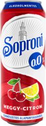 Soproni meggy-citromos alkoholmentes sörital 0, 0% 500 ml - ecofamily