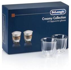 Delonghi Set 6 Pahare Cappuccino Delonghi Fancy Collection 270ml Transparent (5513296661) Pahar