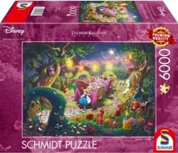 Schmidt Spiele Puzzle játék 6000 darabos Thomas Kinkade A Bolond Kalapos tea partija (57398)