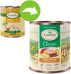 Lukullus 24x800g Lukullus Naturkost nedves kutyatáp Junior mix (3 változattal)