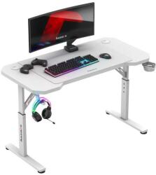 Huzaro Birou de gaming Huzaro Hero 2.6, Suport casti si pahar, Organizator cabluri, Picioare ajustabile (Alb) (HZ-Hero 2.6 White)