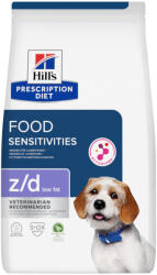 Hill's Prescription Diet 2x10kg Hill's Prescription Diet z/d Food Sensitivities Low Fat hidrolizált szójafehérje száraz kutyatáp