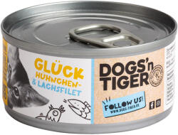  Dogs'n Tiger 12x70g Dogs'n Tiger Cat Csirke- és lazacfilé nedves macskatáp