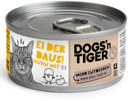  Dogs'n Tiger 12x70g Dogs'n Tiger Cat Csirkefilé & tojás nedves macskatáp