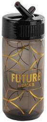 DERFORM Future by BackUp műanyag kulacs - Fekete-arany 330 ml (BADF39) (BADF39)
