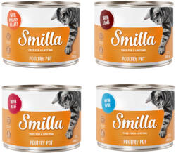 Smilla 24x200g Smilla szárnyas- & haltál nedves macskatáp- Vegyes csomag