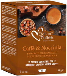 Italian Coffee Caffè & Nocciola Mogyorós kávékapszula Lavazza A Modo Mio kompatibilis (12 db)