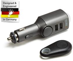 Technaxx TX-100 Autós töltő riasztó funkcióval fekete (TECHNAXX4743)