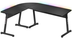 Huzaro Birou gaming Huzaro Hero 6.0 RGB, 147 x 112 x 74 cm, Otel, Picioare ajustabile (Negru) (HZ-Hero 6.0 Black RGB)