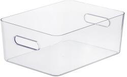 SMARTSTORE Műanyag tárolódoboz, 15, 4 liter, SMARTSTORE "Compact Clear L", átlátszó (CSDSMART14) - primatinta
