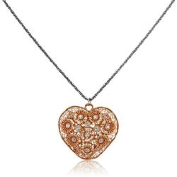  Ezüst Szív Medál Rozés Nyaklánc - 45cm