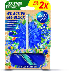 Ambi Pur WC Active Gel-Block Blue Blossom 2x45 g