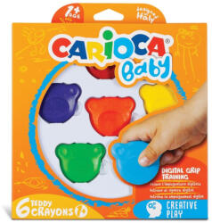 CARIOCA Creione cerate Teddy Carioca 42956, 6 Culori (42956)