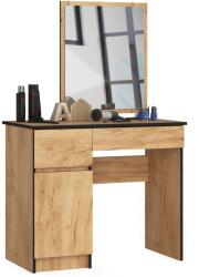 Akord Fésülködőasztal tükörrel, bal oldali P142_90 - kézműves tölgy (P-2/SLCLLCRAFT)