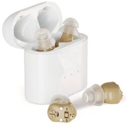  Digitális hallókészülék x2 NeoHGS, tiszta hang, 40 óra használat, gyors töltés 1, 5 óra, egyszerű kezelés, kompakt és könnyű kialakítás, beépített akkumulátor töltöttségi szint kijelző, tok ak