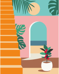 Ravensburger - CreArt Pictura pe numere pentru adulti Vibe de vacanta (art_RVSPBN25524)