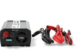 Nedis autós Inverter módosult szinuszhullám Bemeneti feszültség: 12 V DC / USB-A 230 V AC 50 Hz 600 W csúcs teljesítmény: 1200 W Szivargyújtó Csatlakozó pim60012fgy (pim60012fg-1)
