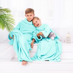  Takaró Lazykids türkiz sima klasszikus 90x105 DecoKing