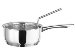 INOXIBAR rozsdamentes serpenyő sütőkosárral 18 x 8 cm 18/10 rozsdamentes acélból 2 L Ecco Line (65338)