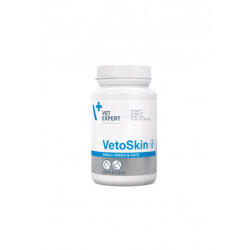 VetExpert Supliment pentru tratarea afectiunilor dermatologice, la caini si pisici, talie mica, VetoSkin Twist OFF, VetExpert, 60 capsule