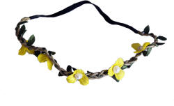 Virágos hajdísz - Sárga apróvirágos gumis hajpánt