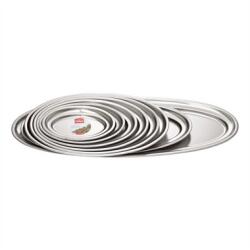 Inoxibar rozsdamentes acél ovális tálca, 35 cm x 24 cm, 18/10 (18074)