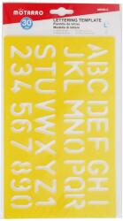 Motarro Betűk és számok rajzsablon 30 cm