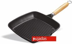 Pujadas Grillserpenyő fa nyéllel ‘Black’ 29x29cm (P142.000)
