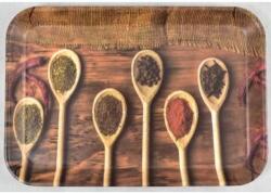 Ach Impex fakanalas-fűszeres mintájú tálca, 39, 5 cm x 29 cm x 2, 3 cm (M40329)