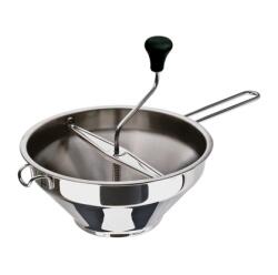 Inoxibar rozsdamentes zöldség/halpasszírozó, 24 x 12 cm, inox nyéllel, fényes, fix betéttel 18/10 (52240)