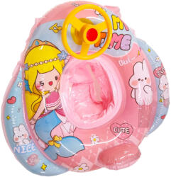  Beülős gyerek úszógumi kormánnyal 75 x 75cm hableányos