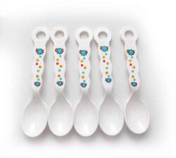  Gyermek evőeszköz készlet-Műanyag kanál készlet 5 db-os