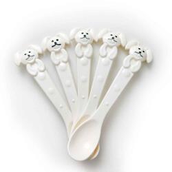  Gyermek evőeszköz készlet-Műanyag kanál készlet 13, 5 cm 5 db-os