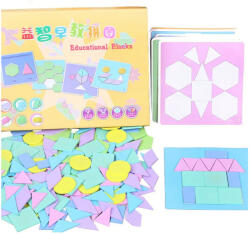  Tangram kirakó, geometriai alakzatok játék 210 részes