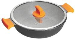 INOXIBAR Absolut Orange Range szelet sütő 32 cm üveg fedővel, tapadásmentes bevonattal (18158)