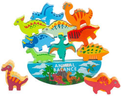  Montessori Fa egyensúlyozó dínós ügyességi játék