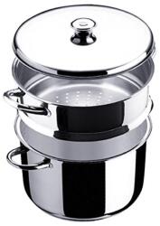 INOXIBAR rozsdamentes pároló fazék 24 x 24 cm, 18/10 rozsdamentes acélból l Ecco Acero Line (50250)