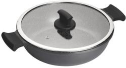 INOXIBAR Absolut Black Range szelet sütő 32 cm üveg fedővel, tapadásmentes bevonattal (18172)