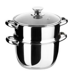 INOXIBAR rozsdamentes pároló fazék szett 28 x 24 cm, 18/10 rozsdamentes acélból Ecco Cristal Line (50261) - edenyshop