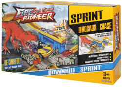  Interaktív dinoszaurusz kilövő pálya, hangeffekttel + 1 kisautó