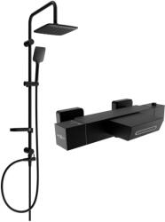 Mexen Sven Zuhanyrendszer - Fekete - Termosztátos (5907709181076)