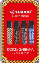 STABILO Set textmarker 4 culori Stabilo Boss Original Dolce&Gabbana Editie Limitata SW70241102